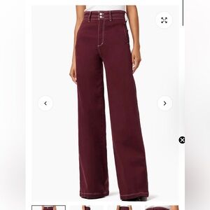 JOES JEANS “The Allana Port Royale” Burgundy High Rise Flare Jeans